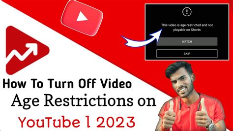 youtube age restriction settings.